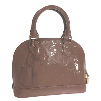 Louis Vuitton Shoulder Bag M91585 Monogram Vernis Rose Velur Alma Bb Vernis Handbag Women