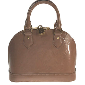 Louis Vuitton Shoulder Bag M91585 Monogram Vernis Rose Velur Alma Bb Vernis Handbag Women