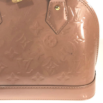 Louis Vuitton Shoulder Bag M91585 Monogram Vernis Rose Velur Alma Bb Vernis Handbag Women