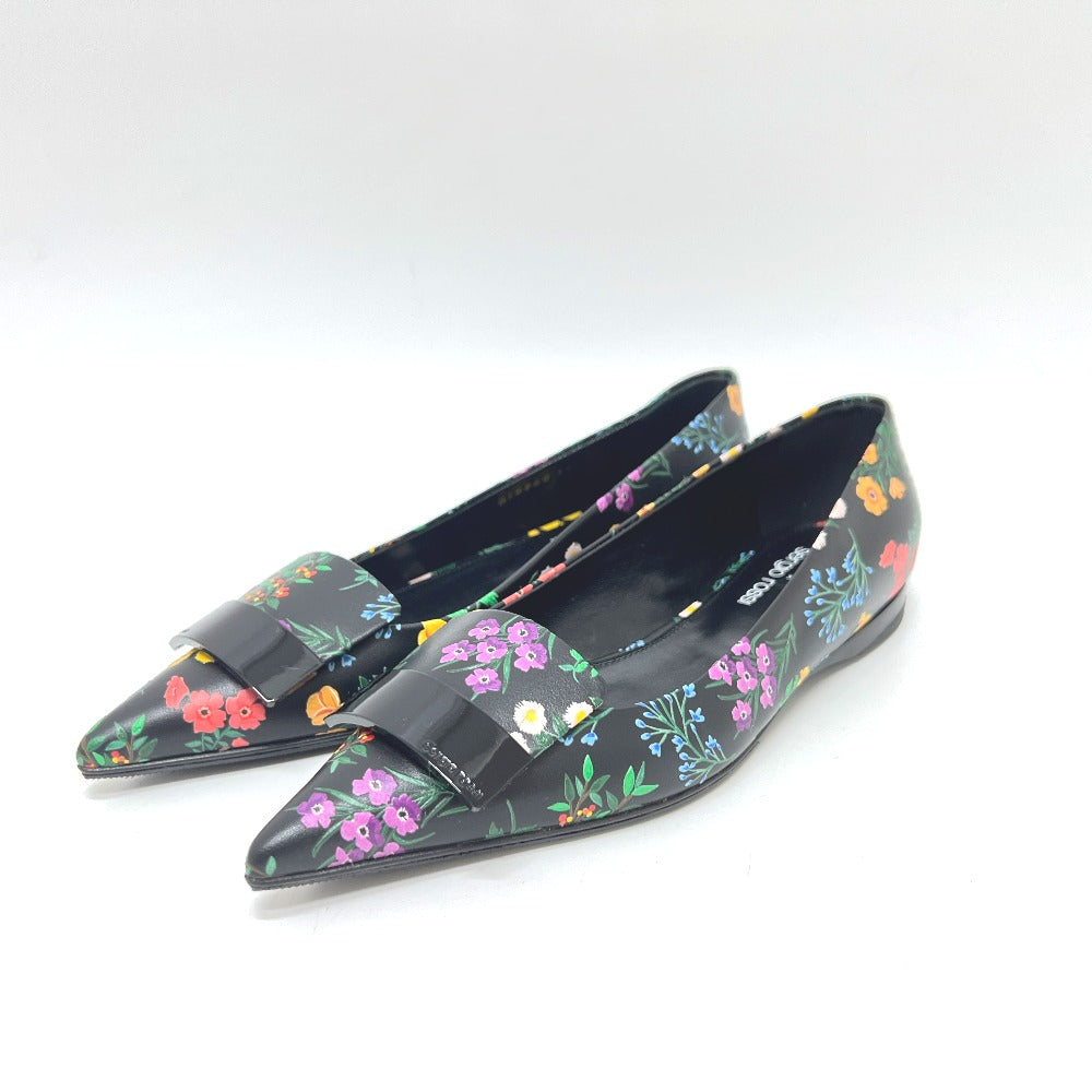 Sergio Rossi Pumps A78960 Leather Black Shogo Sekine Collaboration Flour 36