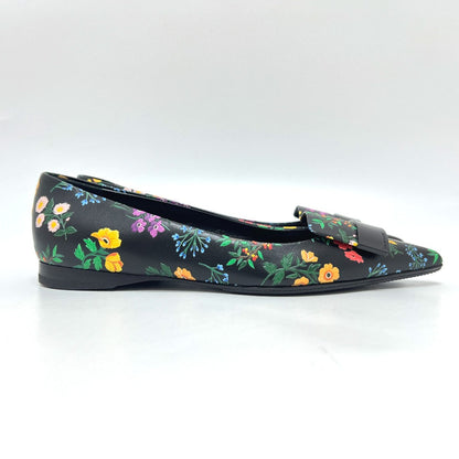 Sergio Rossi Pumps A78960 Leather Black Shogo Sekine Collaboration Flour 36