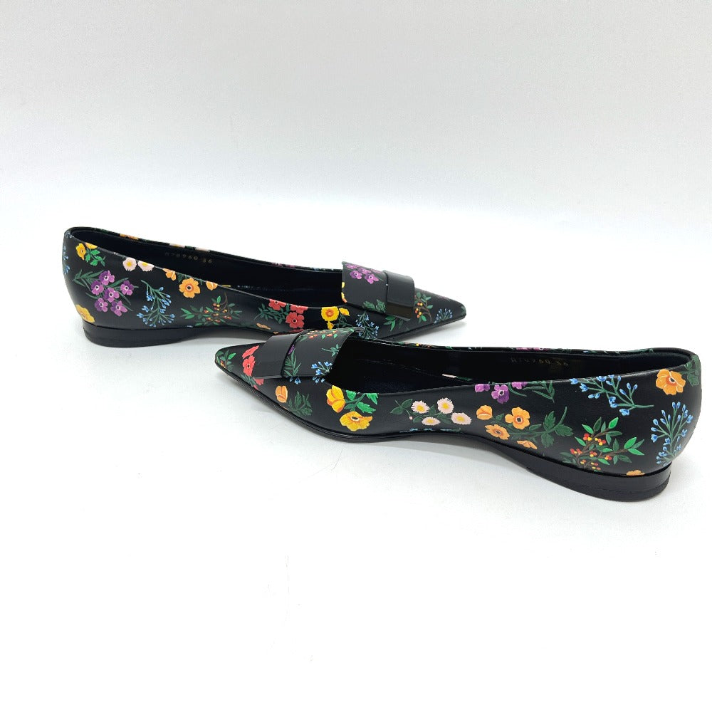 Sergio Rossi Pumps A78960 Leather Black Shogo Sekine Collaboration Flour 36
