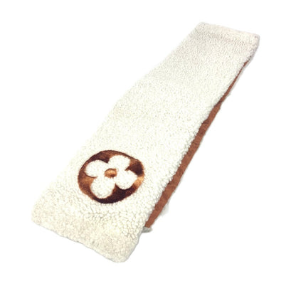 Louis Vuitton Scarf M77055 Shearing White Echarpe Shearling