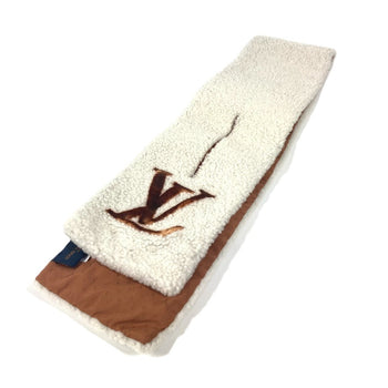 Louis Vuitton Scarf M77055 Shearing White Echarpe Shearling