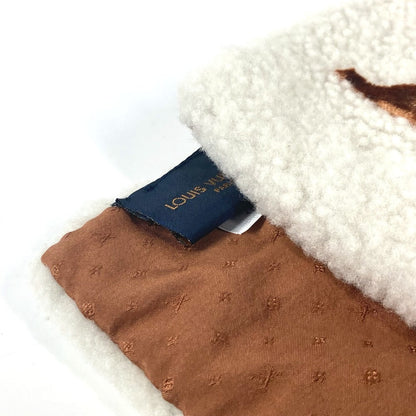 Louis Vuitton Scarf M77055 Shearing White Echarpe Shearling