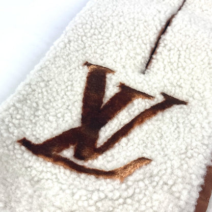 Louis Vuitton Scarf M77055 Shearing White Echarpe Shearling