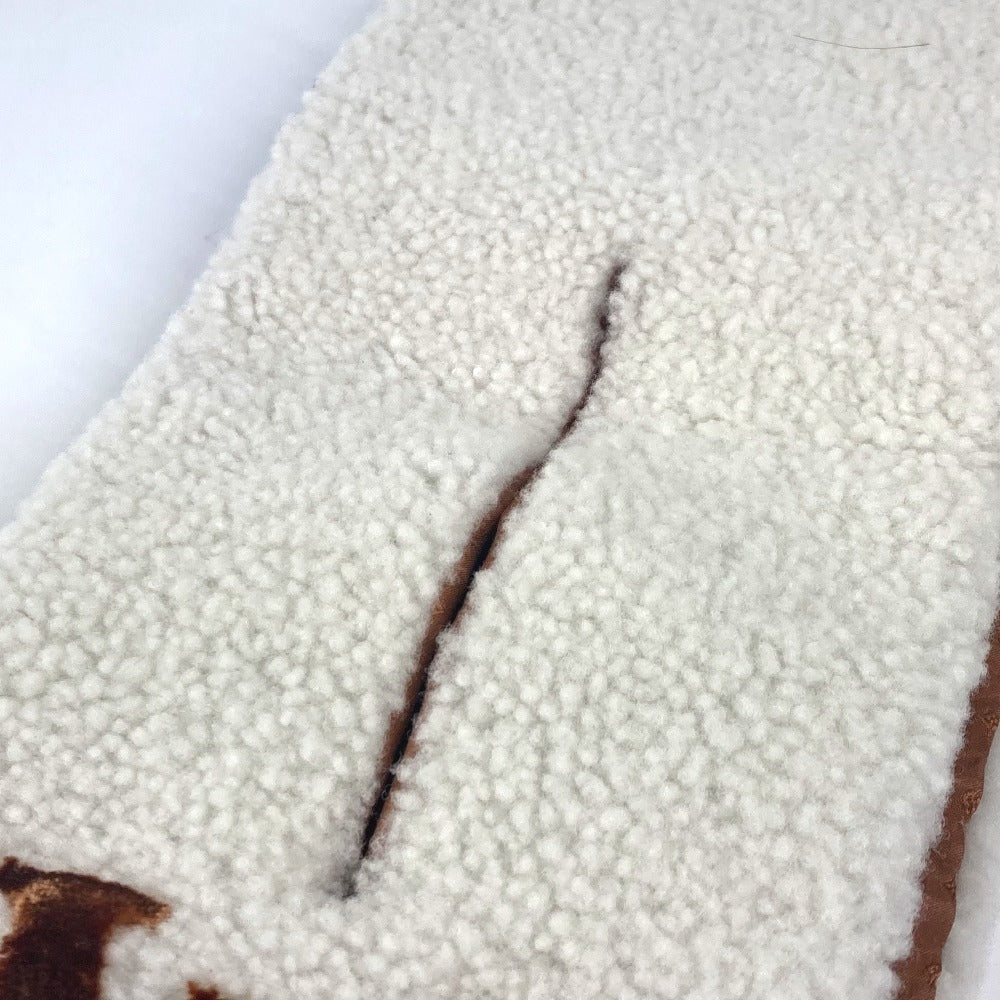 Louis Vuitton Scarf M77055 Shearing White Echarpe Shearling