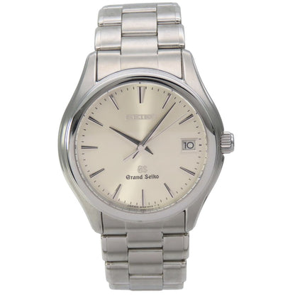 Seiko Watches Made In Japan Quartz 9F62-0A10 Stainless Steel Silver Grand Seiko Silver Dial Mens