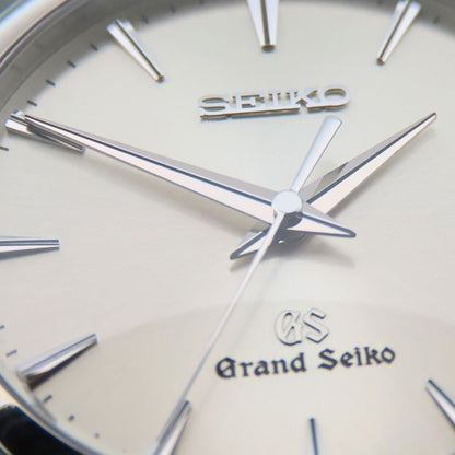 Seiko Watches Made In Japan Quartz 9F62-0A10 Stainless Steel Silver Grand Seiko Silver Dial Mens