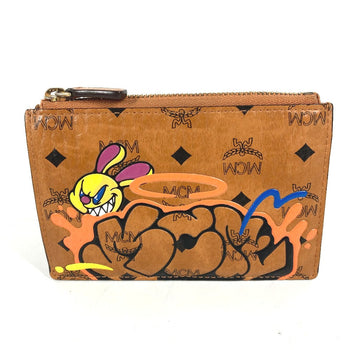 Mcm Coin Case Leather Brown Sambypen Collaboration Sam By Pen Rabbit Visetos Mens