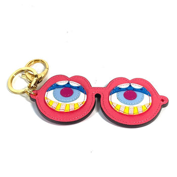 Mcm Key Ring Leather Pink Craig & Karl Collaboration Craig & Karl Eyeglasses Design Unisex(Unisex)