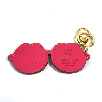 Mcm Key Ring Leather Pink Craig & Karl Collaboration Craig & Karl Eyeglasses Design Unisex(Unisex)