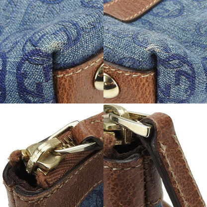 Gucci Handbag 141471 Denim Blue Interlocking Women