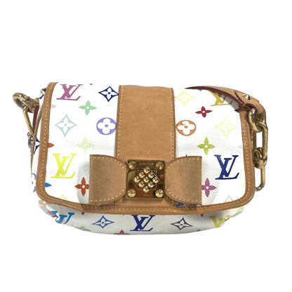 Louis Vuitton Shoulder Bag M40305 Monogram Multicolor Canvas White Monogram Multicolor Patty Ribbon