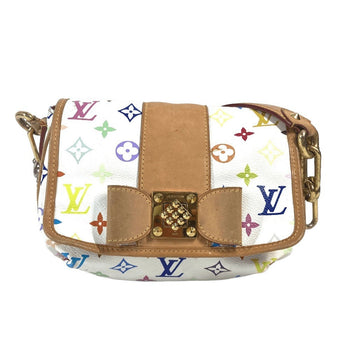 Louis Vuitton Shoulder Bag M40305 Monogram Multicolor Canvas White Monogram Multicolor Patty Ribbon
