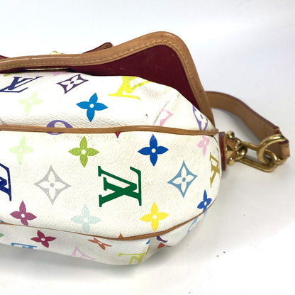 Louis Vuitton Shoulder Bag M40305 Monogram Multicolor Canvas White Monogram Multicolor Patty Ribbon