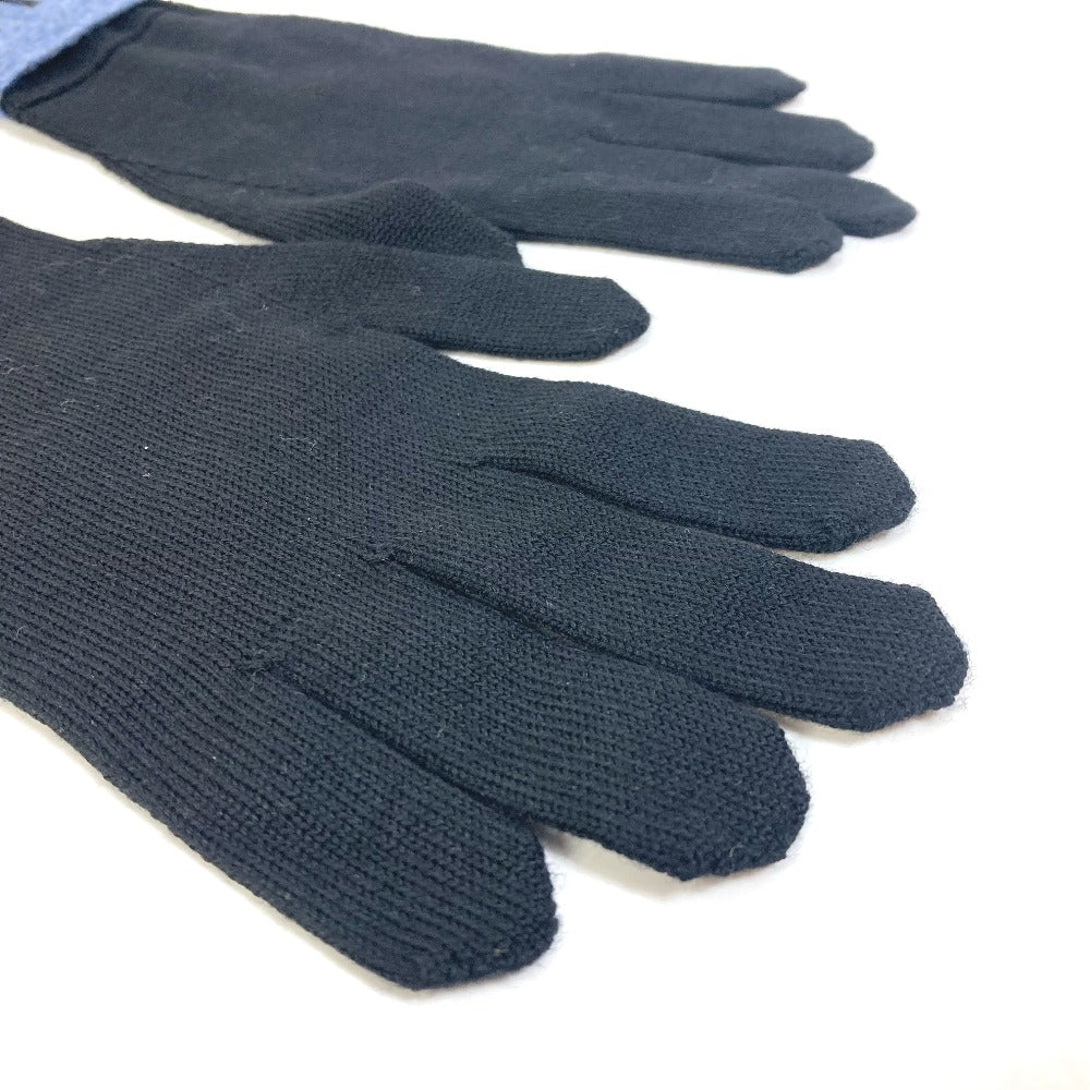 Louis Vuitton Glove M71248 Wool Black Gon Lv Horizon Mens