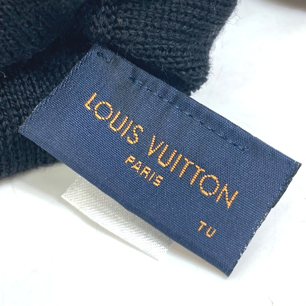 Louis Vuitton Glove M71248 Wool Black Gon Lv Horizon Mens