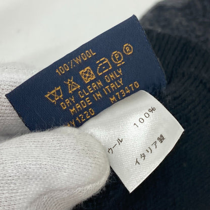 Louis Vuitton Glove M73470 Wool Black Gon My Monogram Eclipse Mens