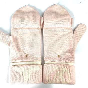 Louis Vuitton Glove M70767 Wool Pink By Color Gon Morning Ram Monogram Women