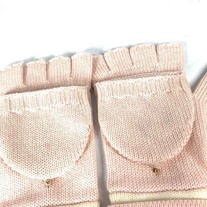 Louis Vuitton Glove M70767 Wool Pink By Color Gon Morning Ram Monogram Women