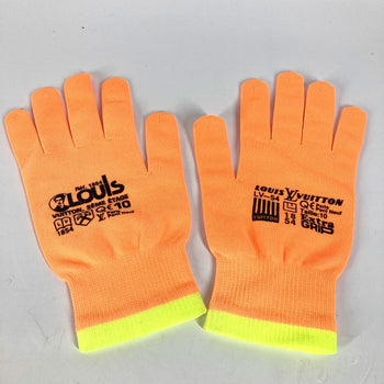 Louis Vuitton Gloves Mp2371 Nylon, Polyurethane Orange Gon Rgb Mens