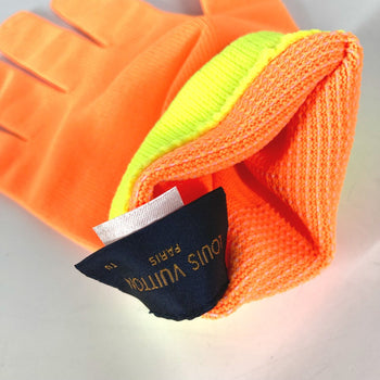 Louis Vuitton Gloves Mp2371 Nylon, Polyurethane Orange Gon Rgb Mens
