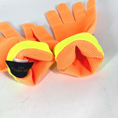Louis Vuitton Gloves Mp2371 Nylon, Polyurethane Orange Gon Rgb Mens