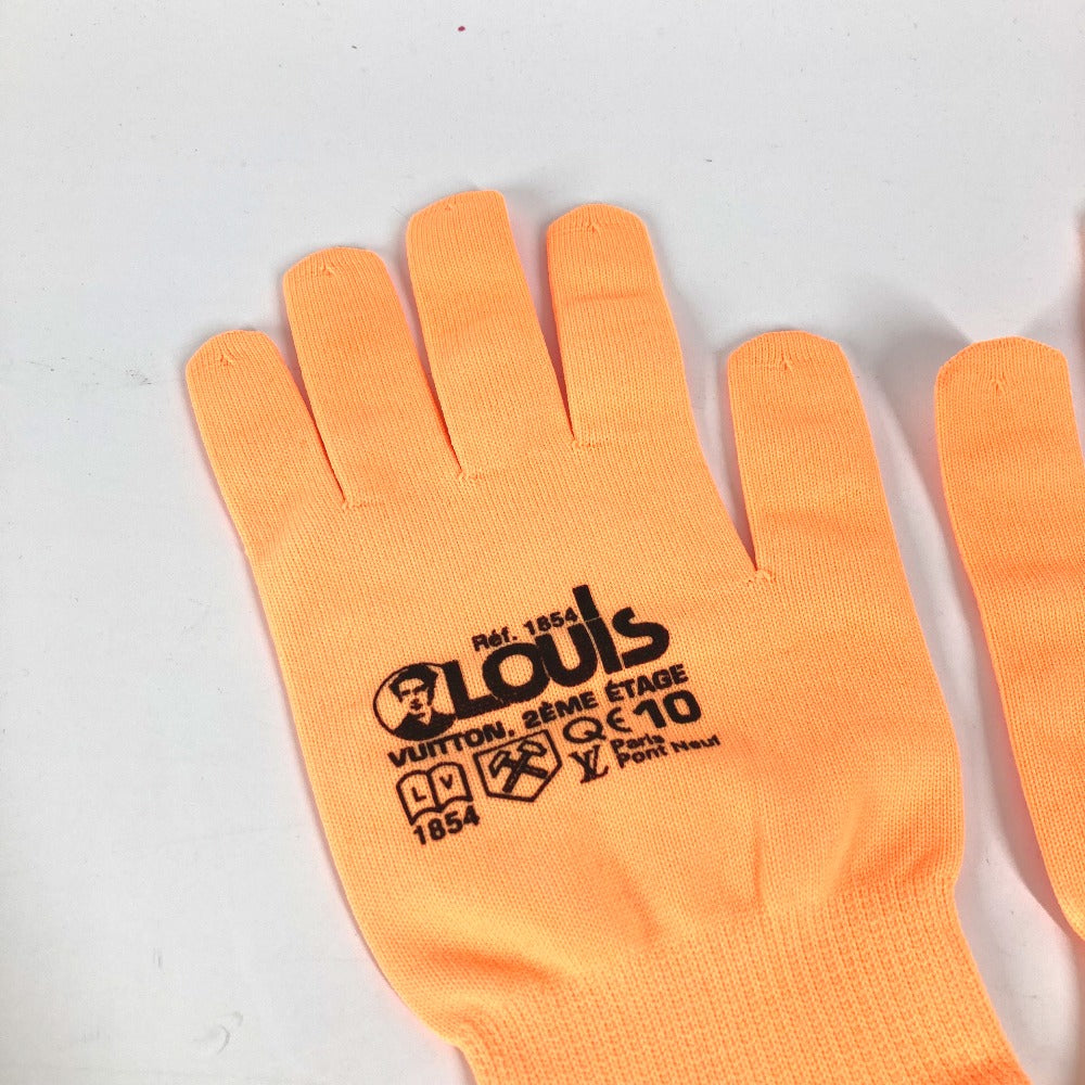 Louis Vuitton Gloves Mp2371 Nylon, Polyurethane Orange Gon Rgb Mens