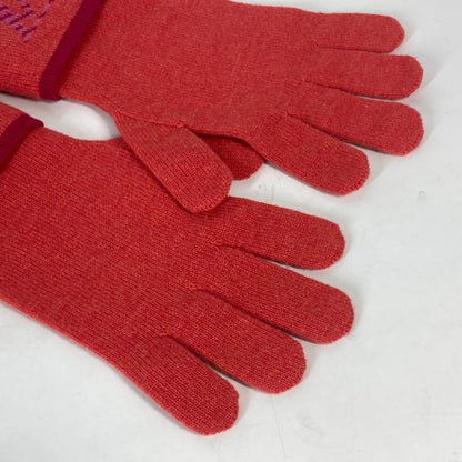 Louis Vuitton Gloves M70838 Wool / Cashmere Pink Gon Pop Monogram Gloves Women