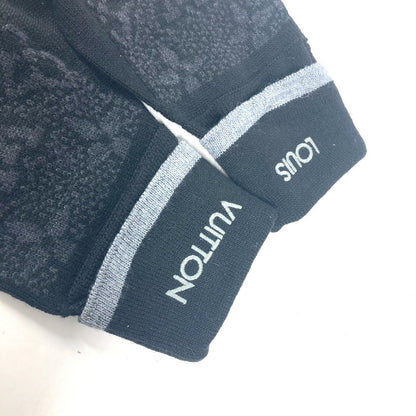 Louis Vuitton Gloves M73470 Wool Black Gon My Monogram Eclipse Mens
