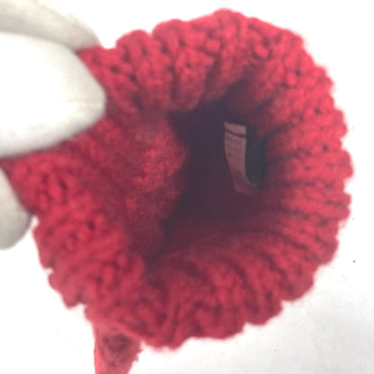 Louis Vuitton Gloves Wool Red Logo Women