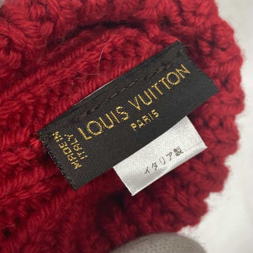 Louis Vuitton Gloves Wool Red Logo Women