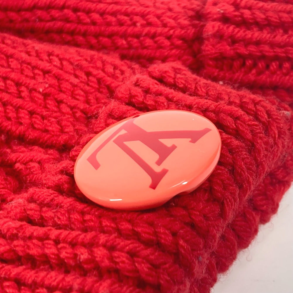 Louis Vuitton Gloves Wool Red Moffle Constance Women
