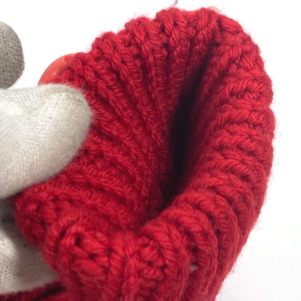Louis Vuitton Gloves Wool Red Moffle Constance Women