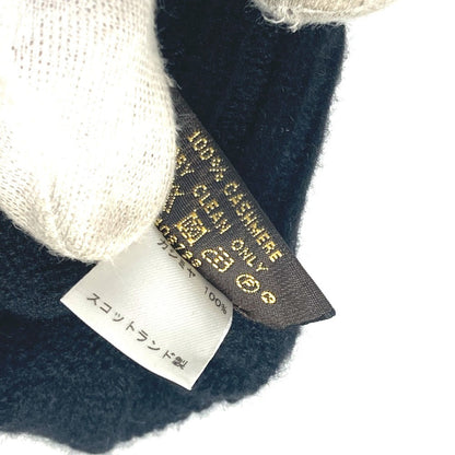 Louis Vuitton Gloves M72682 Cashmere Black Leather Patches Gon Helsinki Damier