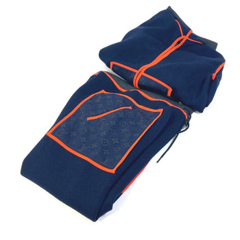 Louis Vuitton Setup Fmkc06 Fmkc03 Wool, Potiamide Navy X Orange Logo Tops Hoodies Sweatshirts Point