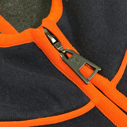 Louis Vuitton Setup Fmkc06 Fmkc03 Wool, Potiamide Navy X Orange Logo Tops Hoodies Sweatshirts Point