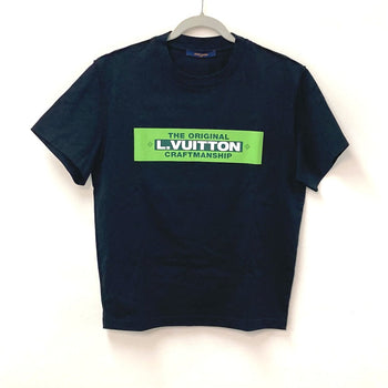 Louis Vuitton Short Sleeve T-Shirt Pattern Number Unknown Cotton Black Pleated Mens M