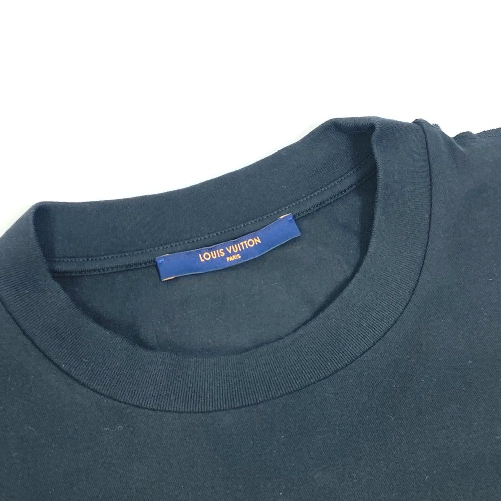 Louis Vuitton Short Sleeve T-Shirt Pattern Number Unknown Cotton Black Pleated Mens M