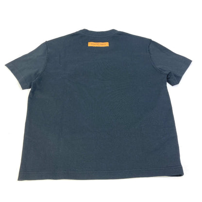 Louis Vuitton Short Sleeve T-Shirt Pattern Number Unknown Cotton Black Pleated Mens M