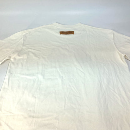 Louis Vuitton Short Sleeve T-Shirt 1Ab4Up Cotton White 23Stainless Steel Rainbow Printed T-Shirt