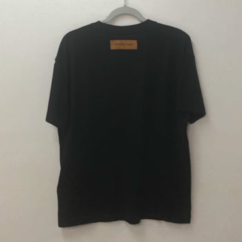 Louis Vuitton Short Sleeve T-Shirt 1Aarpb Cotton Black Lv Concert Print T-Shirt Mens S