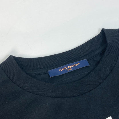 Louis Vuitton Short Sleeve T-Shirt 1Aarpb Cotton Black Lv Concert Print T-Shirt Mens S