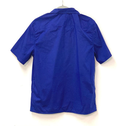 Louis Vuitton Short Sleeve Shirt Cotton, Nylon Blue 22Stainless Steel Lv Spread Short Sleeve Mens Xs