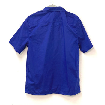 Louis Vuitton Short Sleeve Shirt Cotton, Nylon Blue 22Stainless Steel Lv Spread Short Sleeve Mens Xs