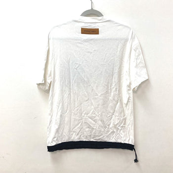 Louis Vuitton Short Sleeve T-Shirt 1Abj28 Cotton White Hybrid Cotton T-Shirt Mens S