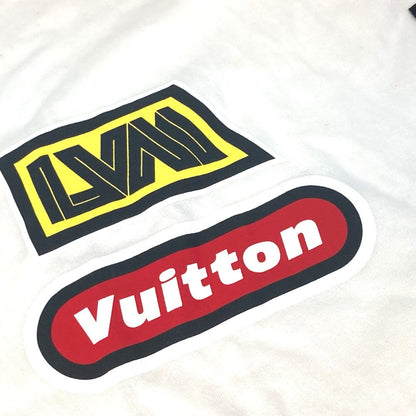 Louis Vuitton Short Sleeve T-Shirt 1Abj28 Cotton White Hybrid Cotton T-Shirt Mens S