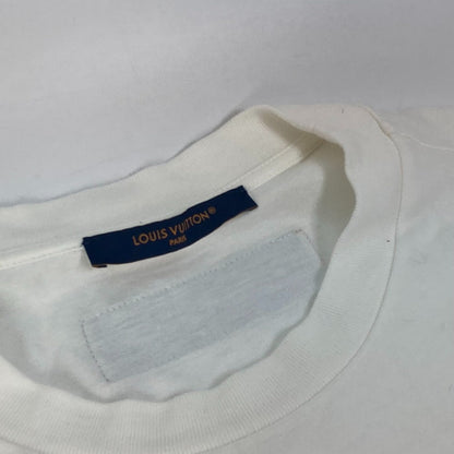 Louis Vuitton Short Sleeve T-Shirt 1Abj28 Cotton White Hybrid Cotton T-Shirt Mens S