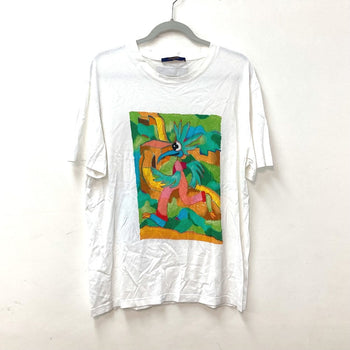 Louis Vuitton Short Sleeve T-Shirt Cotton White Lv Men Lv Friend Inside Out Label T-Shirt Mens L